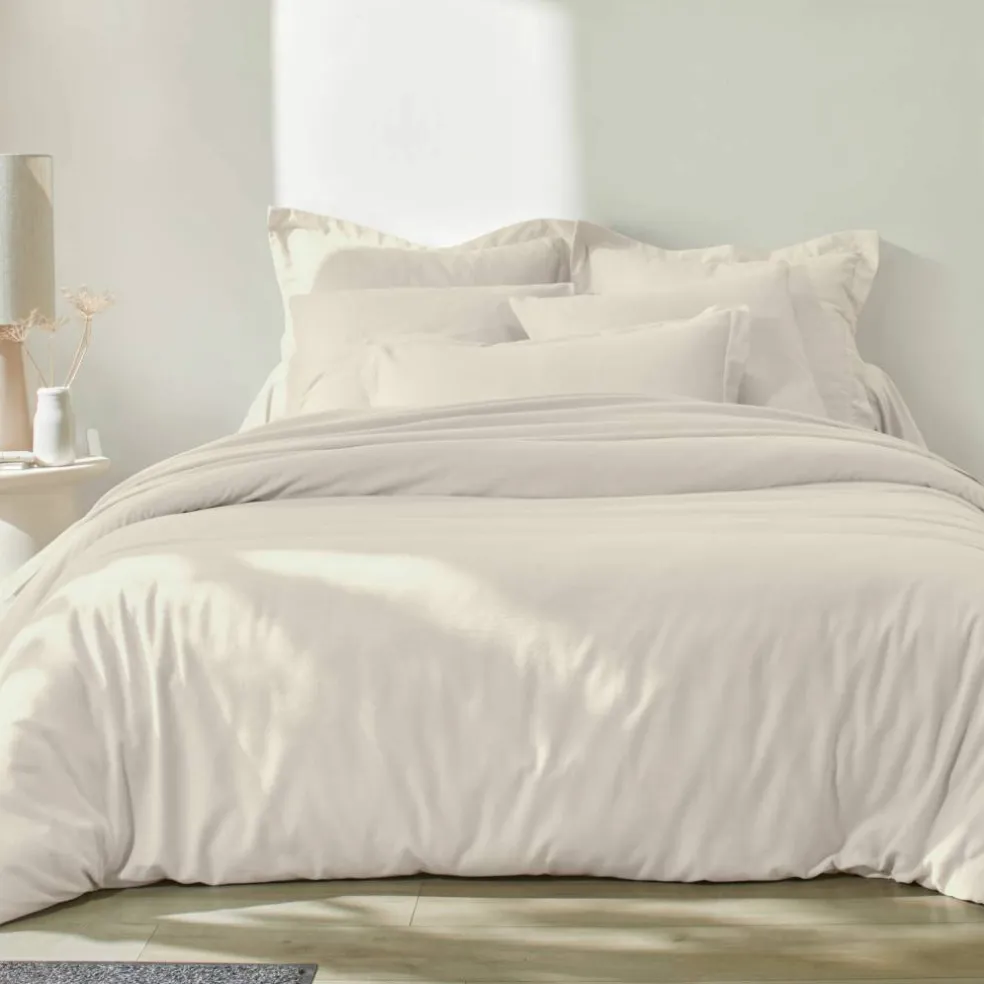 Linge de lit uni flanelle