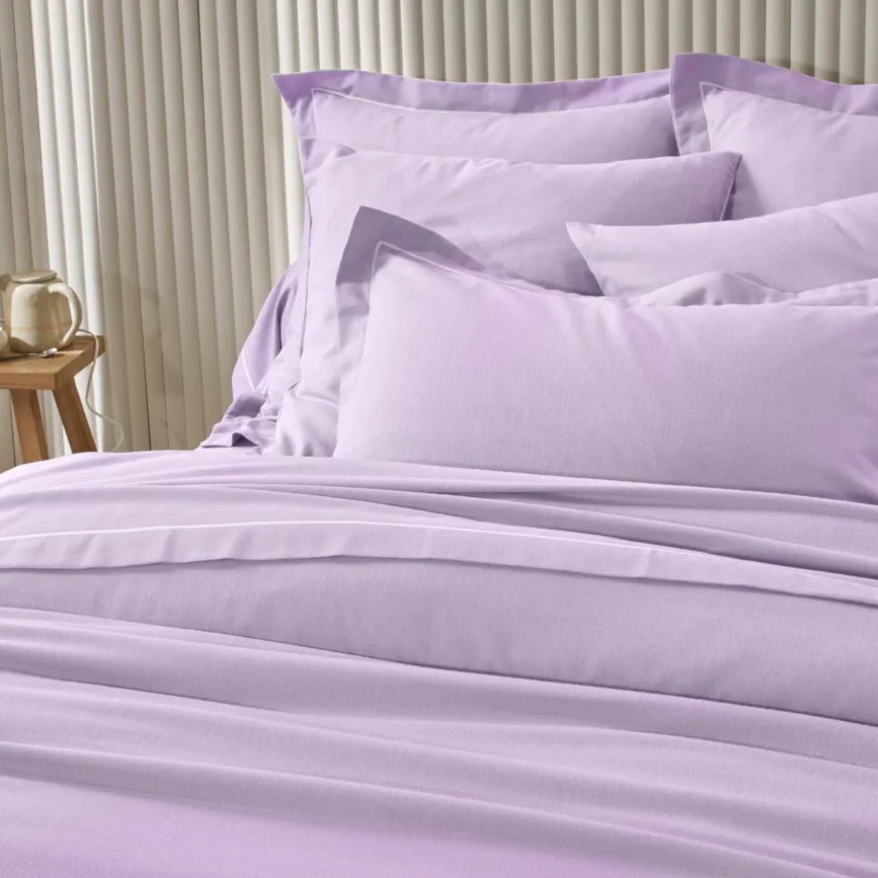 Linge de lit uni flanelle