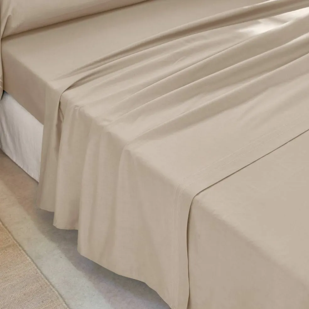 Linge de lit uni - percale de coton 72 fils/cm²