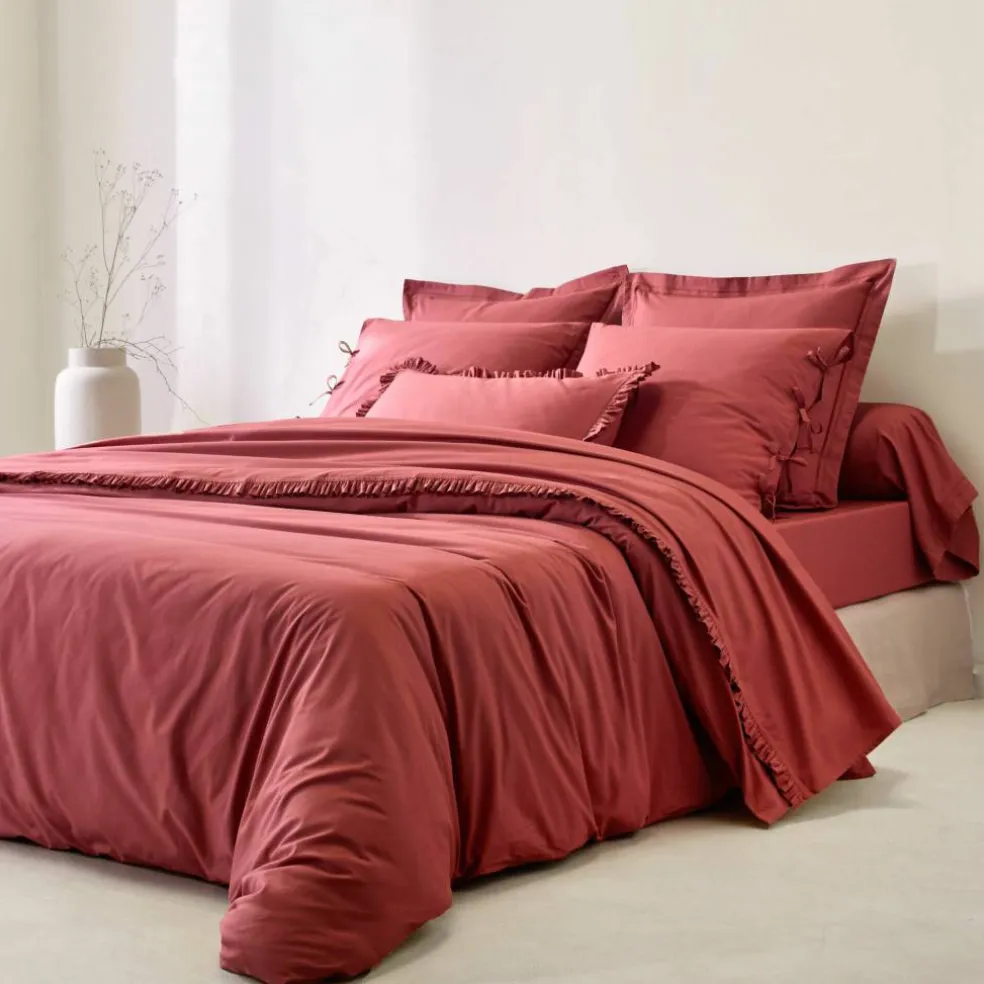 Linge de lit uni - percale de coton 72 fils/cm²