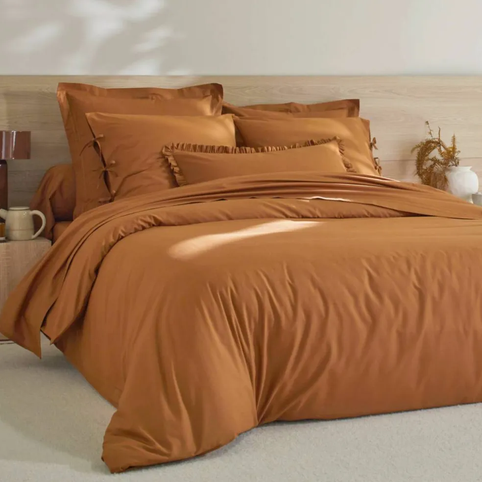 Linge de lit uni - percale de coton 72 fils/cm²
