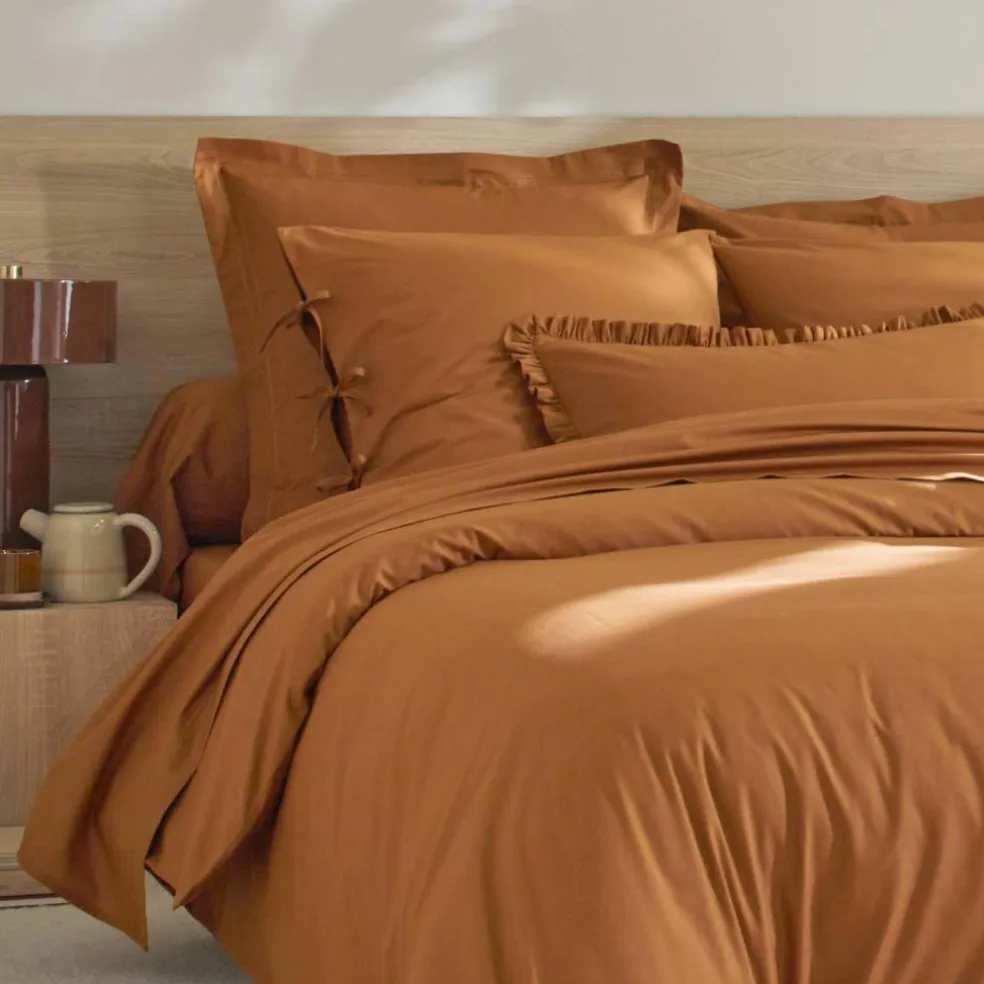 Linge de lit uni - percale de coton 72 fils/cm²