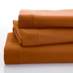 Linge de lit uni polyester-coton Colombine