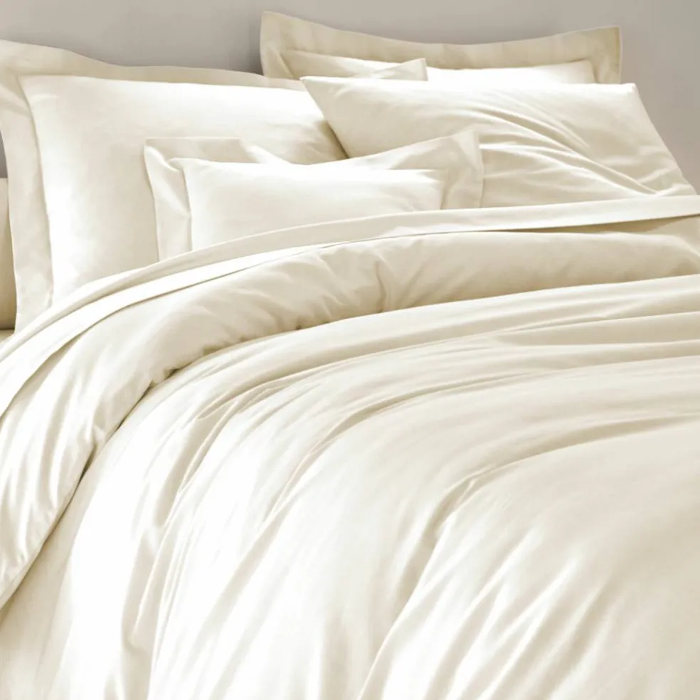 Linge de lit uni polyester-coton Colombine