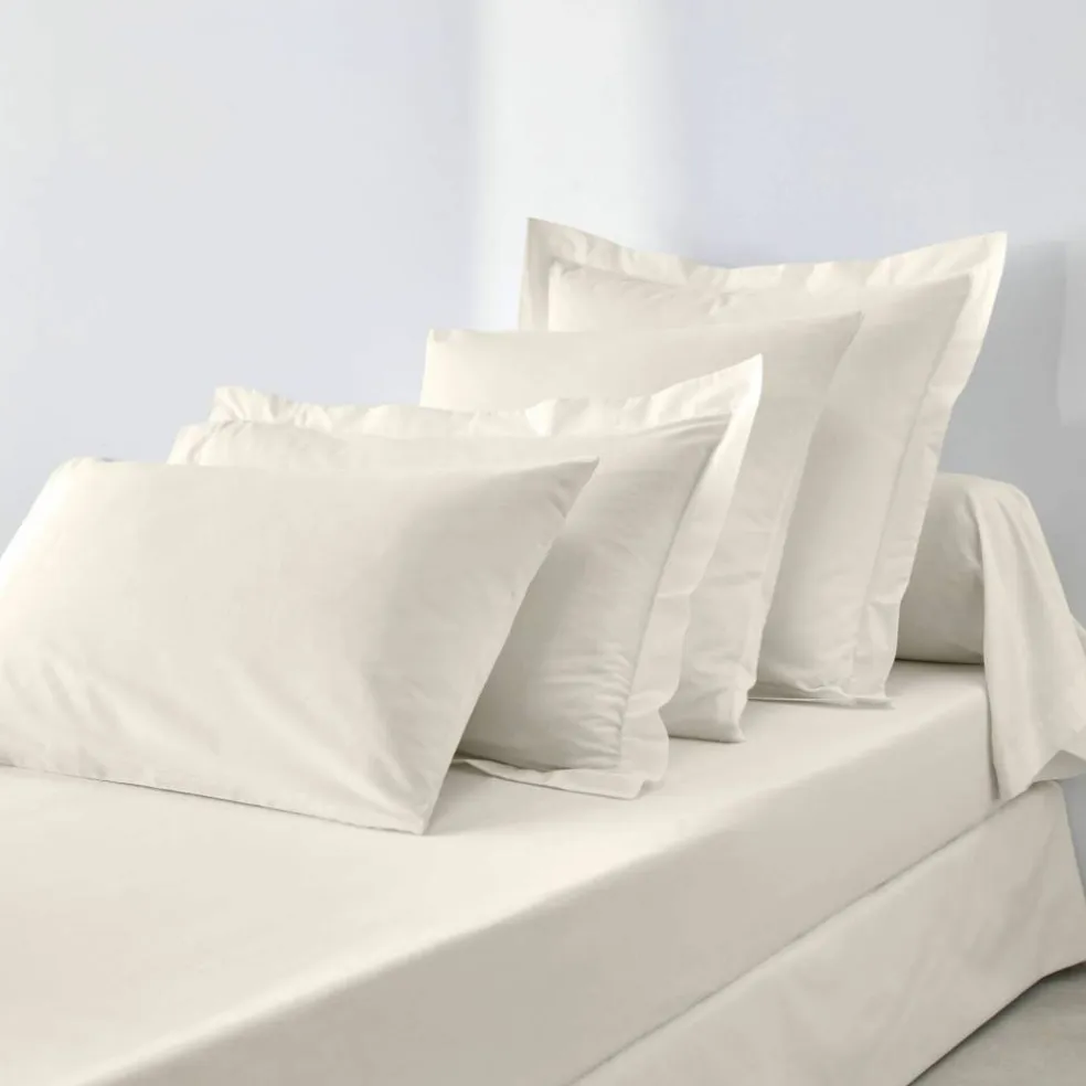 Linge de lit uni polyester-coton Colombine