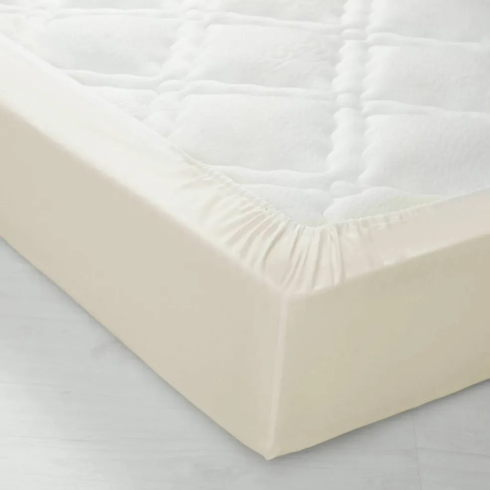 Linge de lit uni polyester-coton Colombine