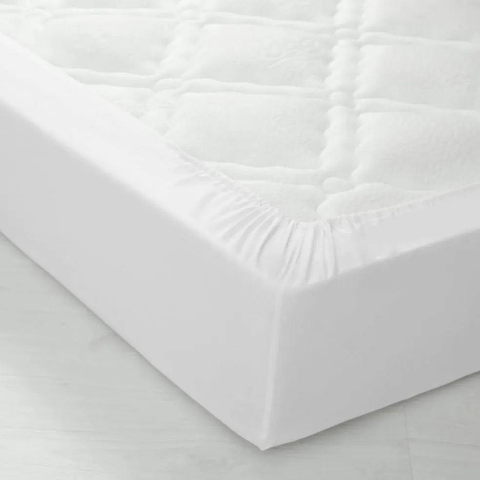 Linge de lit uni polyester-coton Colombine