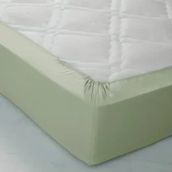 Linge de lit uni polyester-coton Colombine
