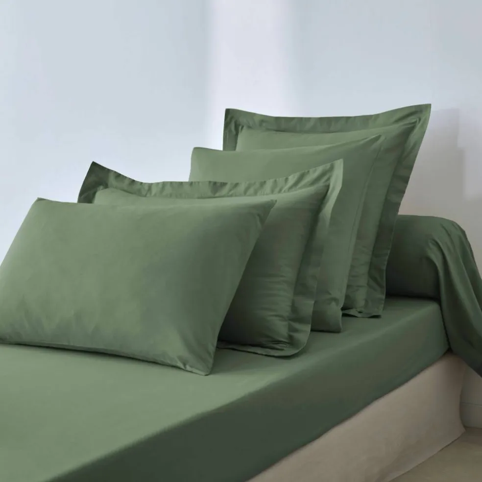 Linge de lit uni polyester-coton Colombine