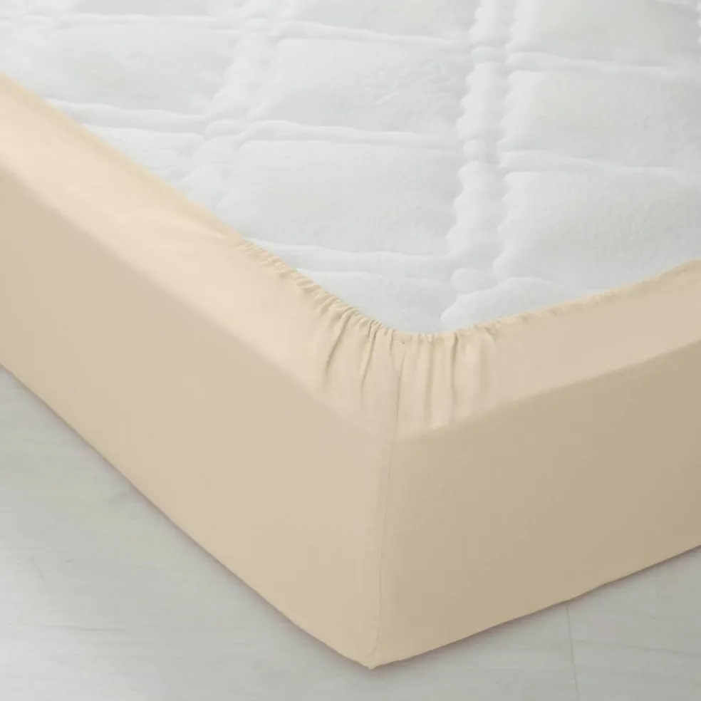 Linge de lit uni polyester-coton Colombine