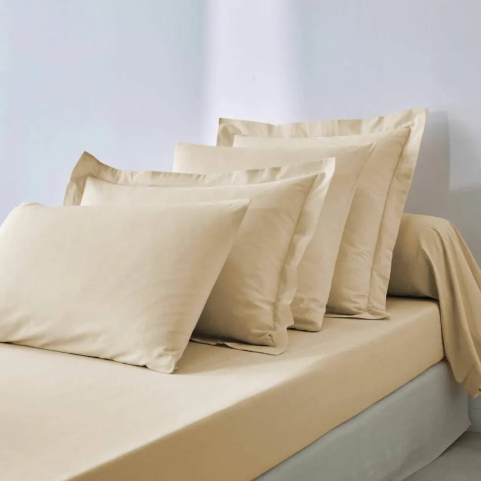Linge de lit uni polyester-coton Colombine