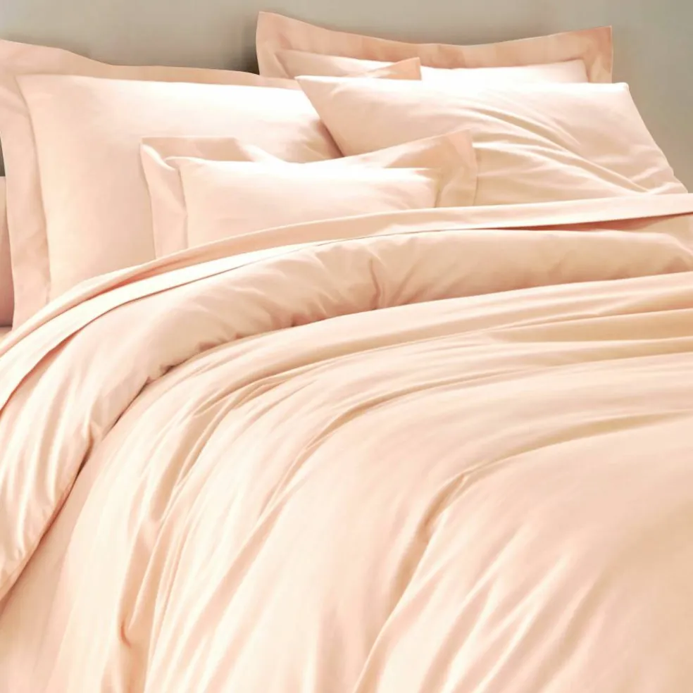 Linge de lit uni polyester-coton Colombine