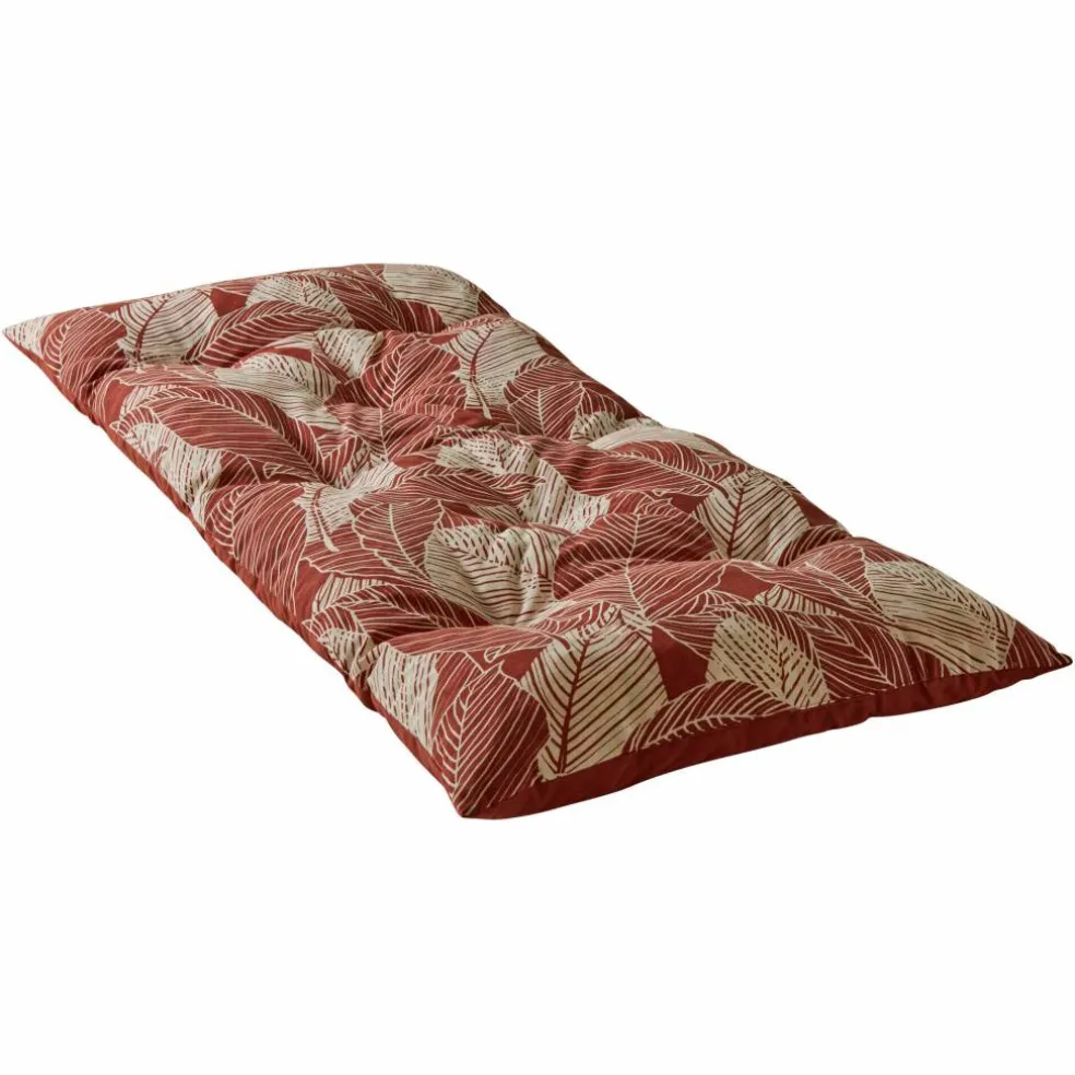 Long coussin déco imprimé feuillage