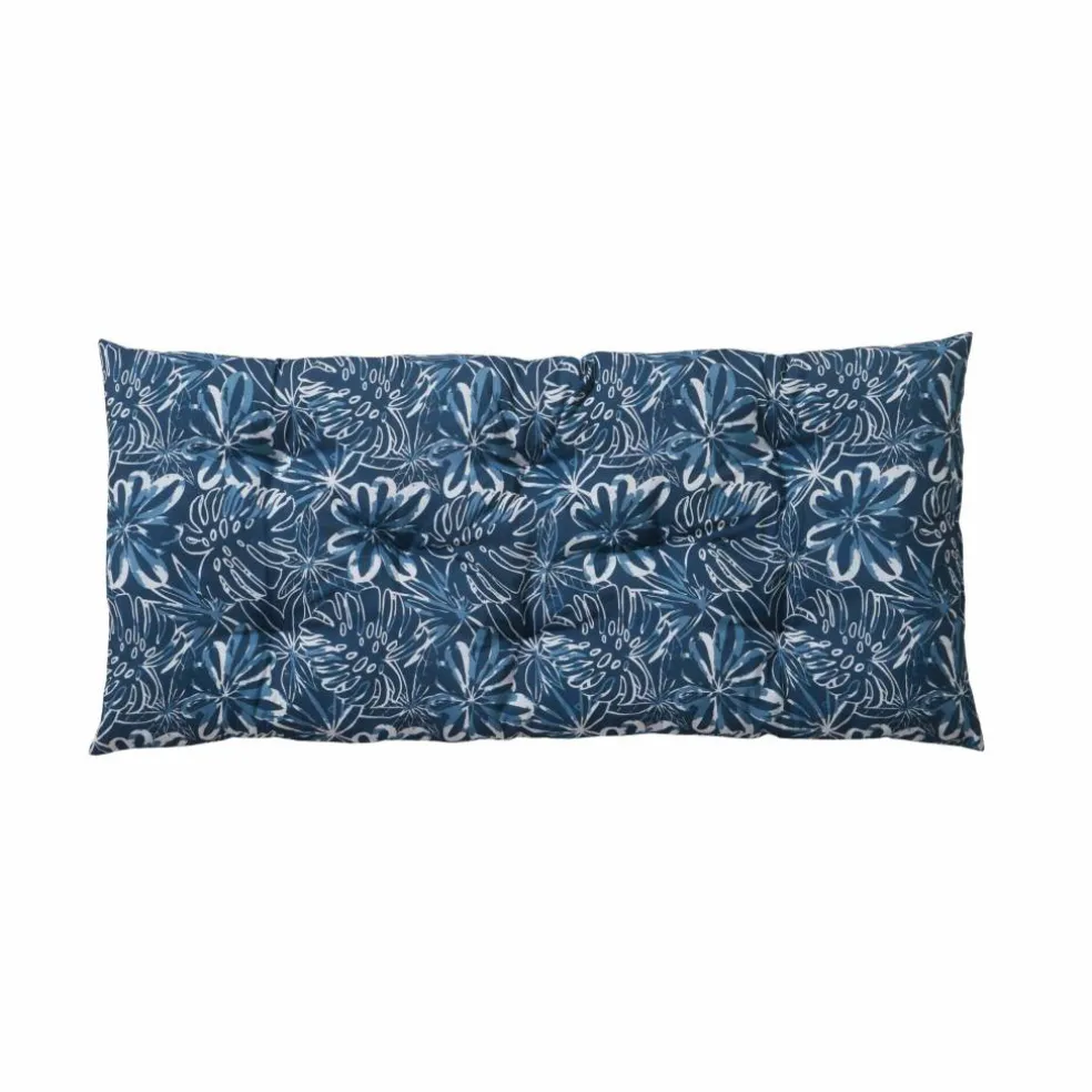 Long coussin déco imprimé feuillage