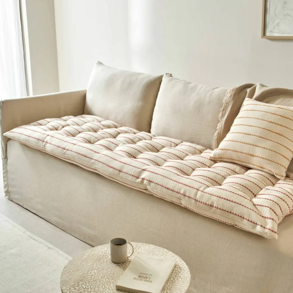 Long coussin déco tissage artisanal