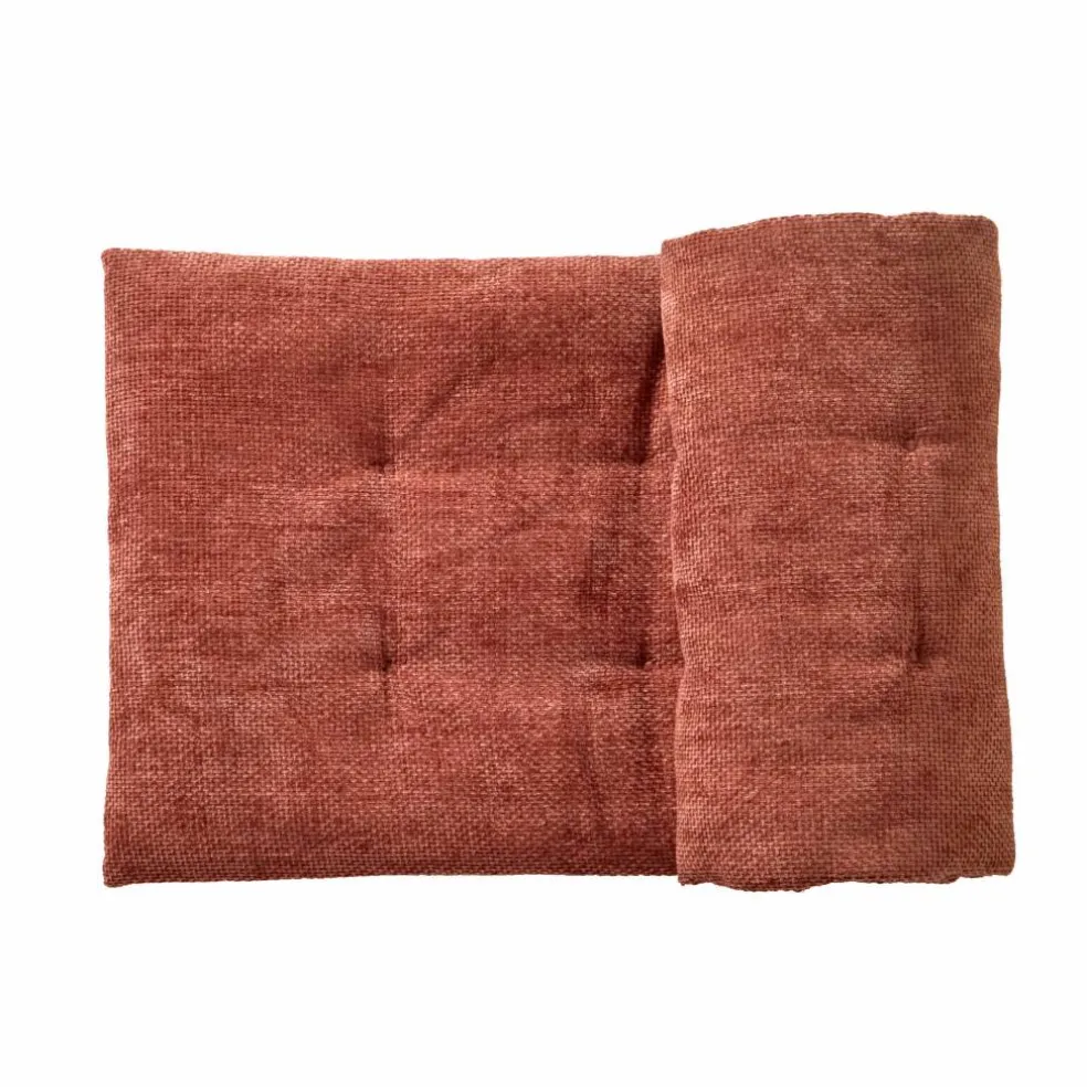 Long coussin de canapé tissage chenille