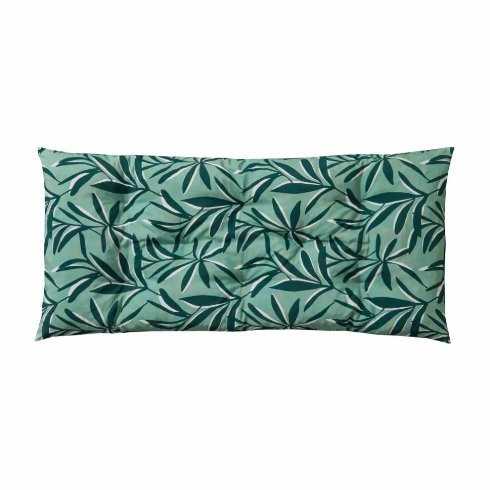 Long coussin de sol imprimé feuillage