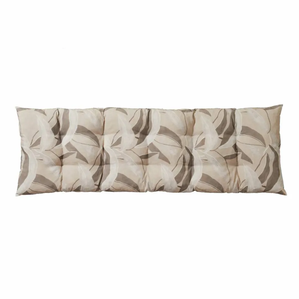 Long coussin de sol imprimé feuillage