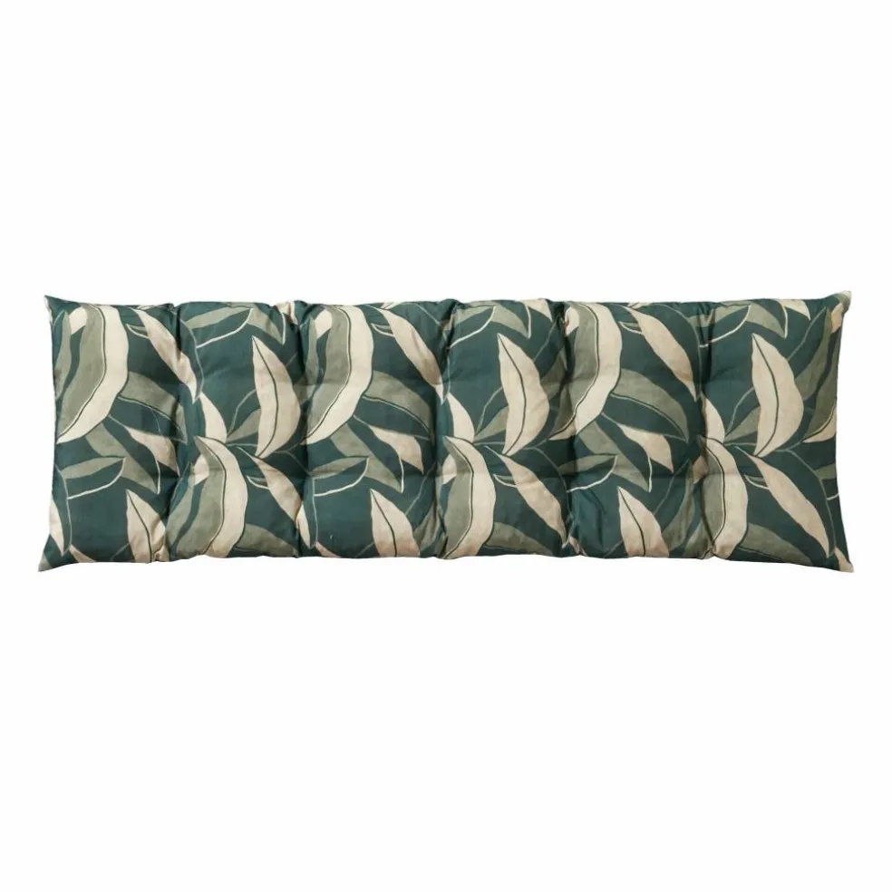 Long coussin de sol imprimé feuillage