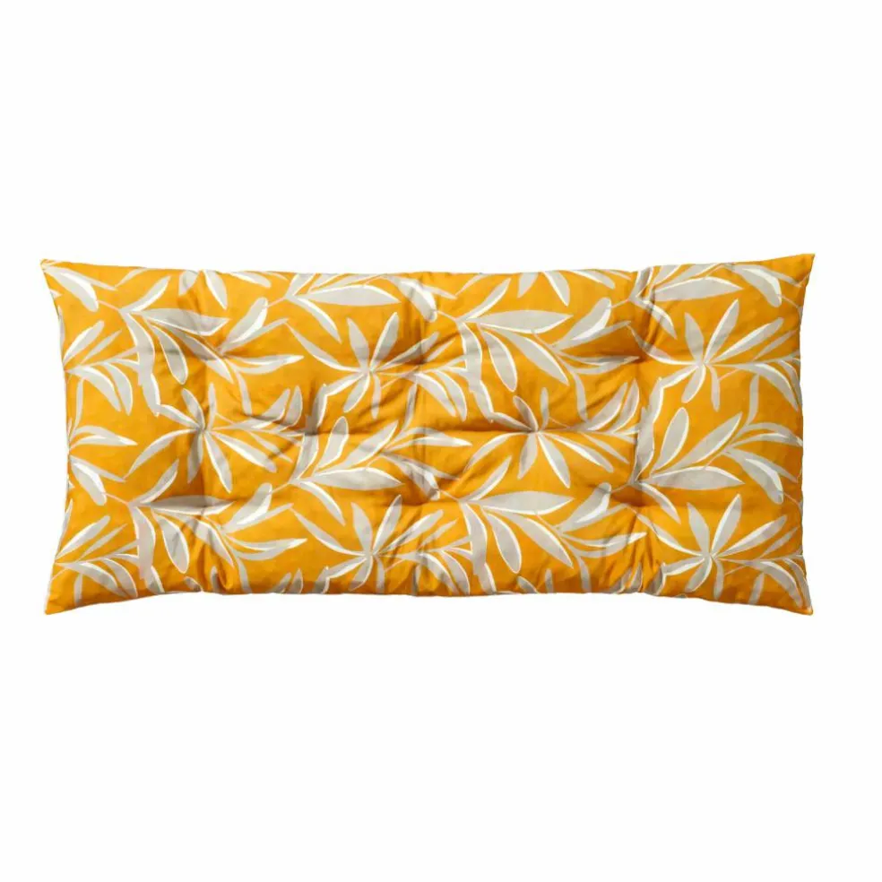 Long coussin de sol imprimé feuillage