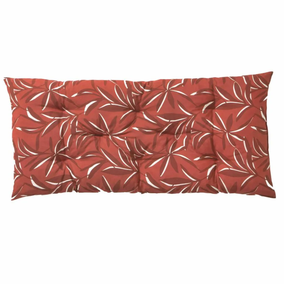 Long coussin de sol imprimé feuillage