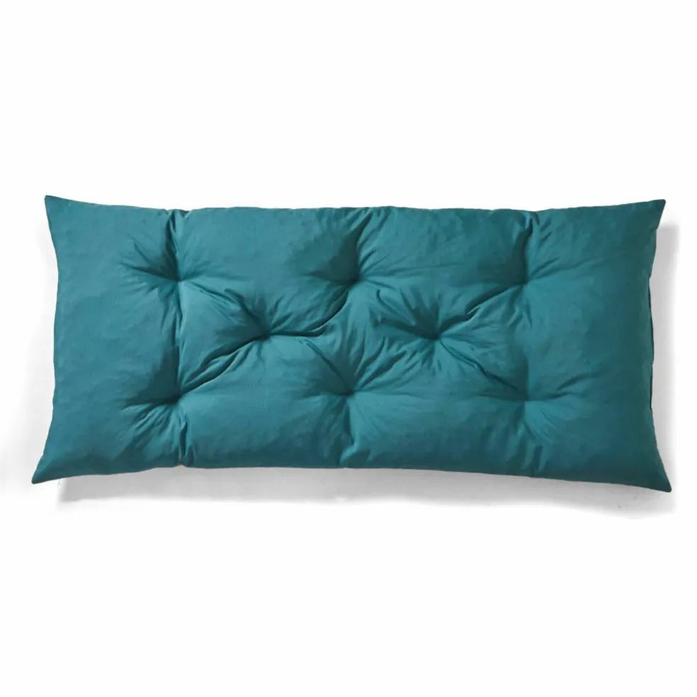 Long coussin de sol imprimé feuillage