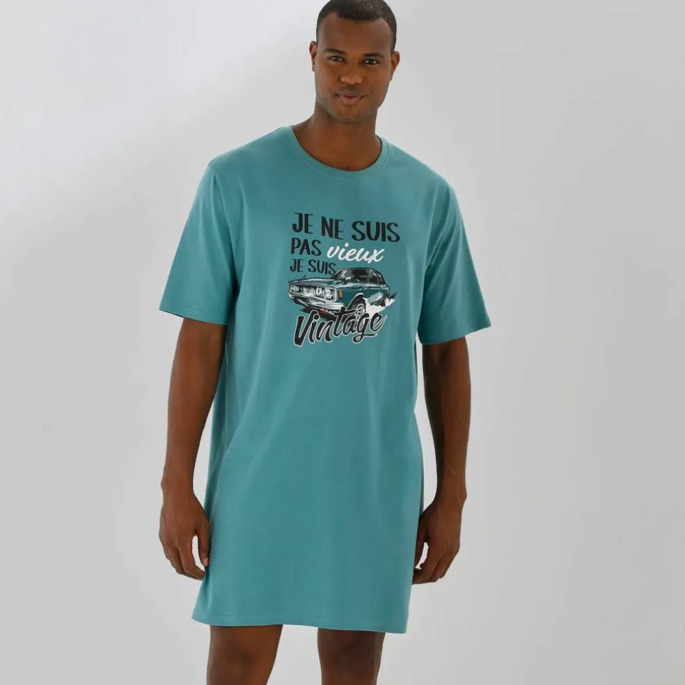 Maxi T-shirt pyjama imprimé "vintage"