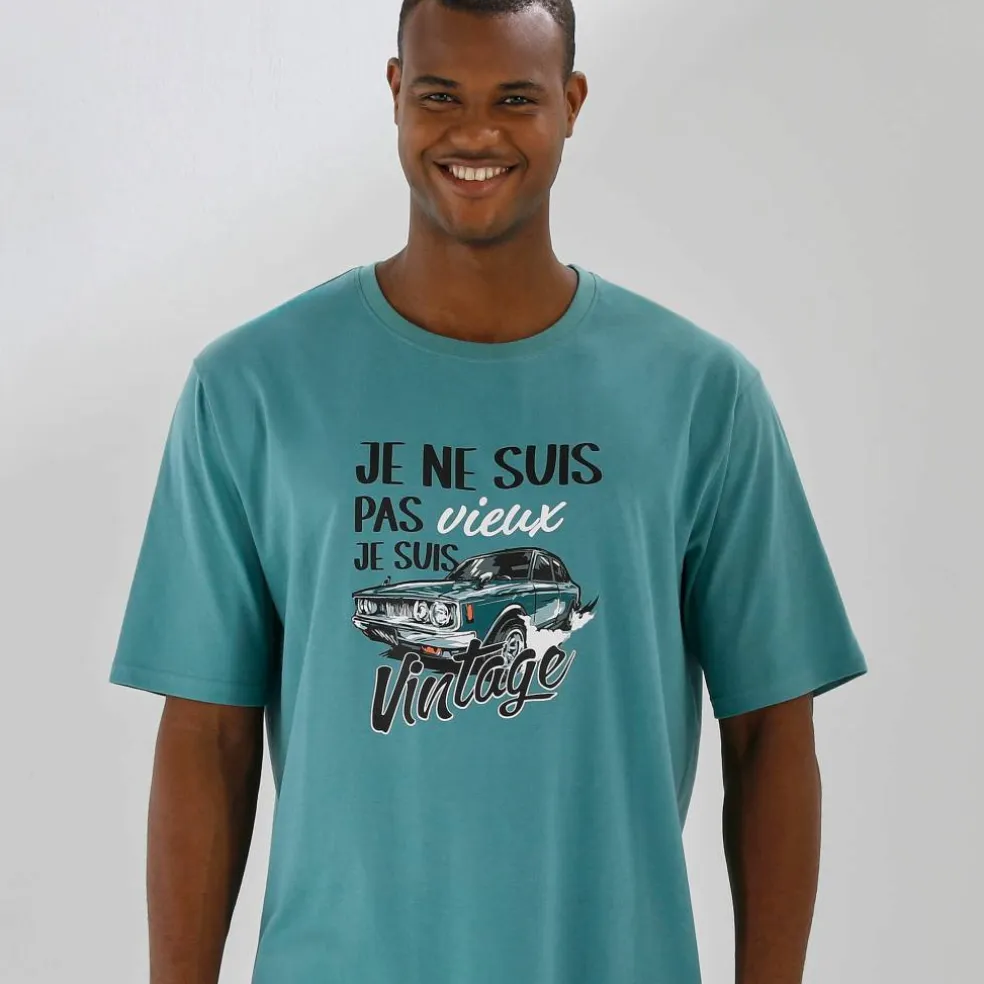 Maxi T-shirt pyjama imprimé "vintage"