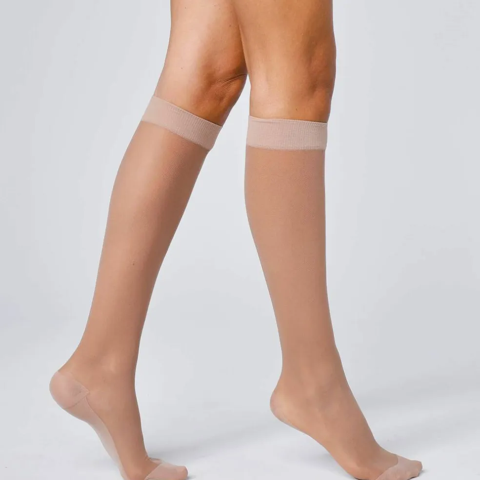 Mi-bas anti fatigue 70 deniers - lot de 2 paires