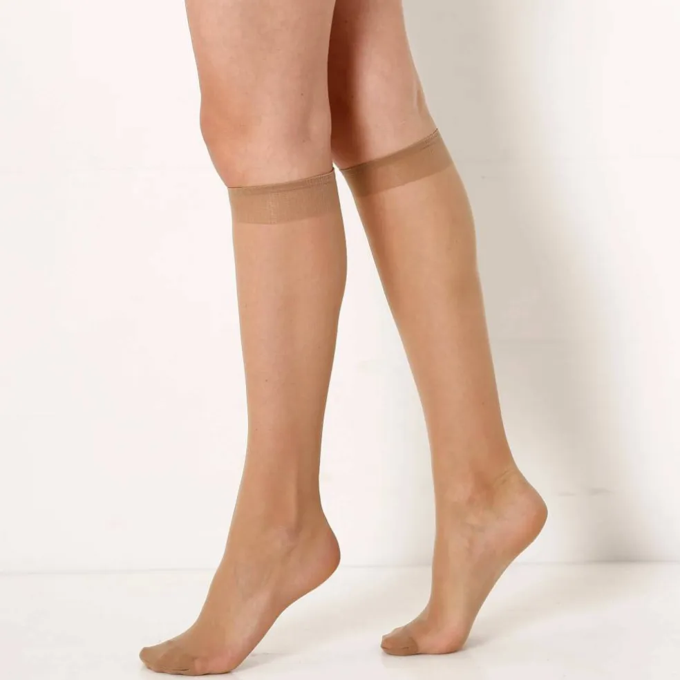 Mi-bas mousse - lot de 10 paires