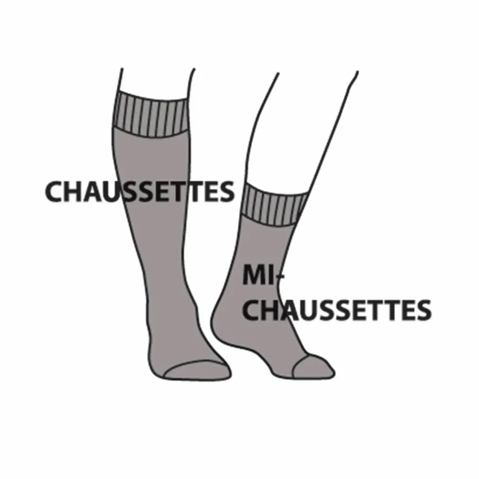 Mi-chaussettes fil d'Ecosse effet massant - lot de 2 paires