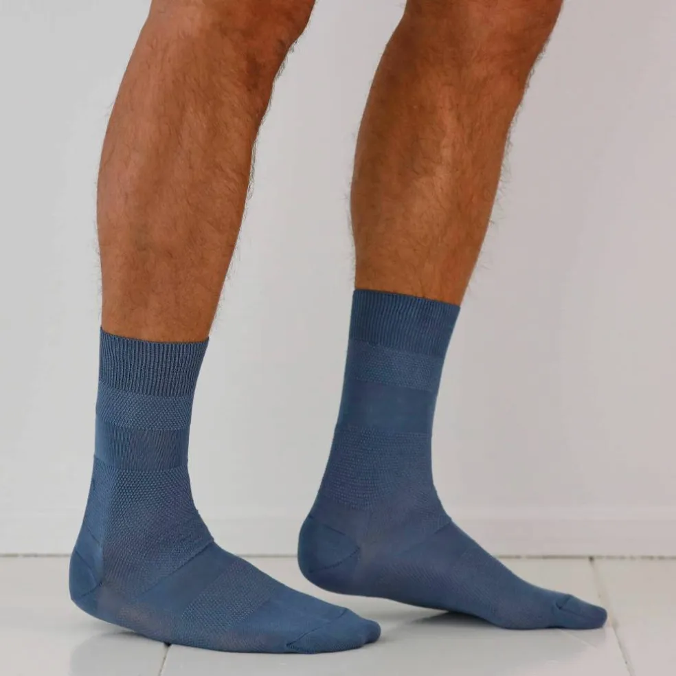 Mi-chaussettes fil d'Ecosse effet massant - lot de 2 paires