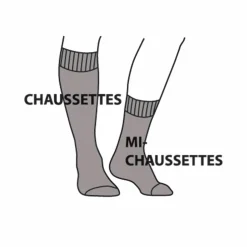 Mi-chaussettes laine effet massant - lot de 2 paires