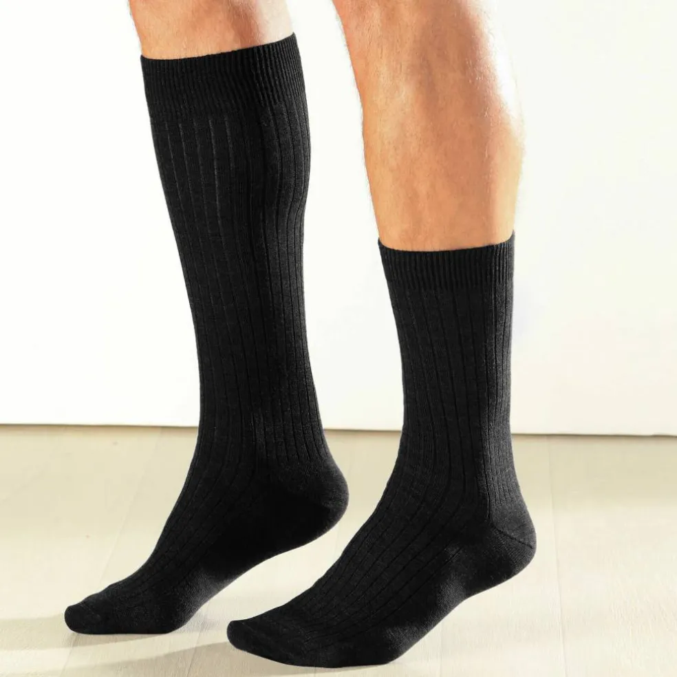 Mi-chaussettes Thermoperle® 90% laine - lot de 2 paires