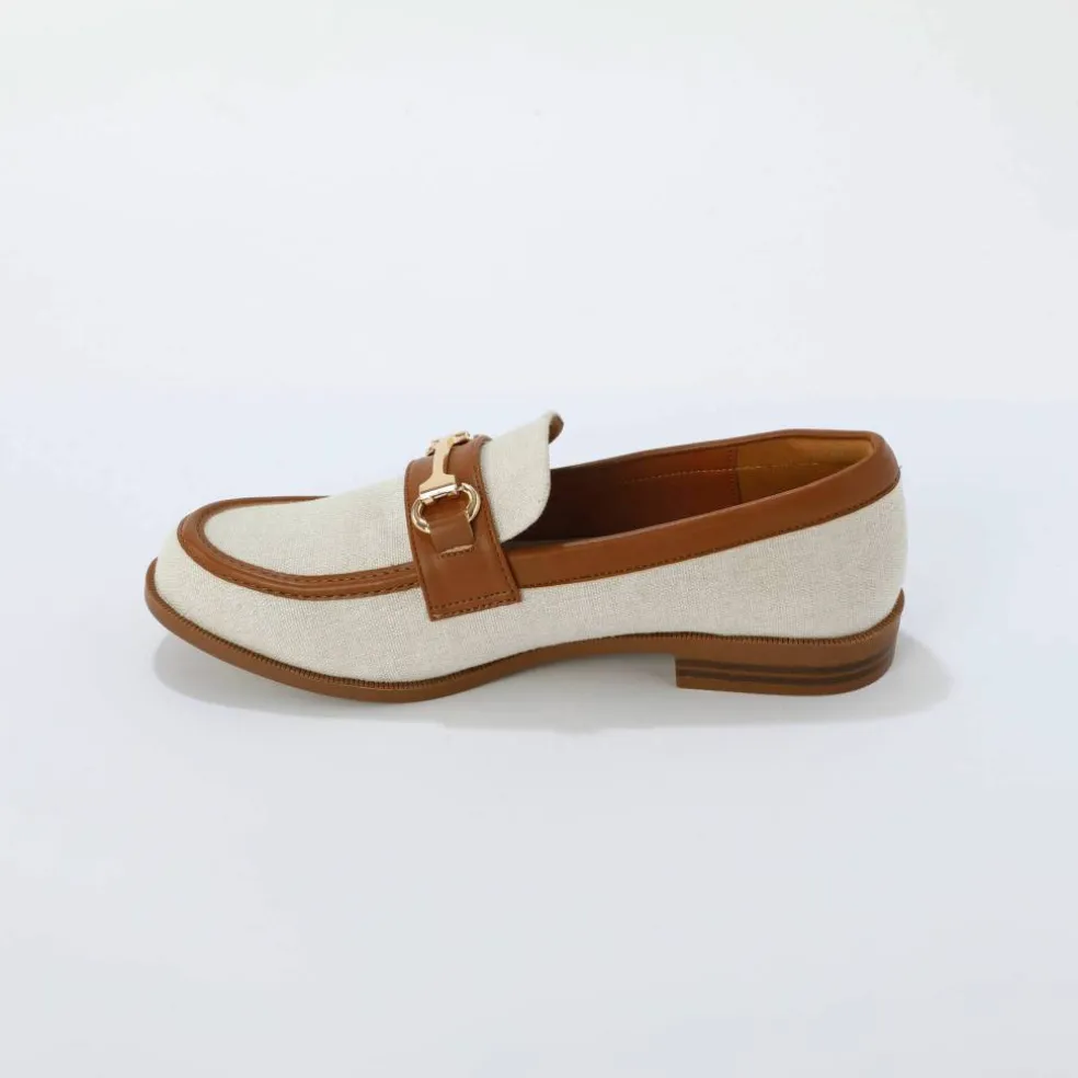Mocassins bi-matière