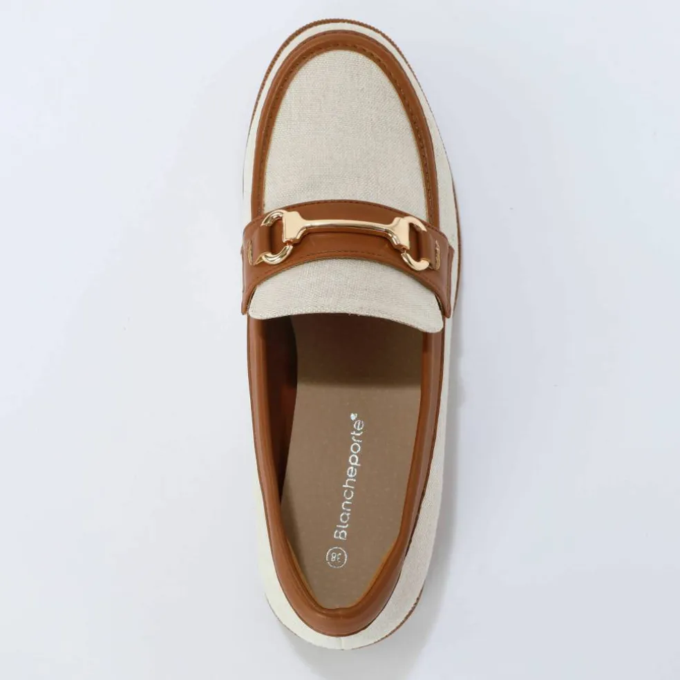 Mocassins bi-matière