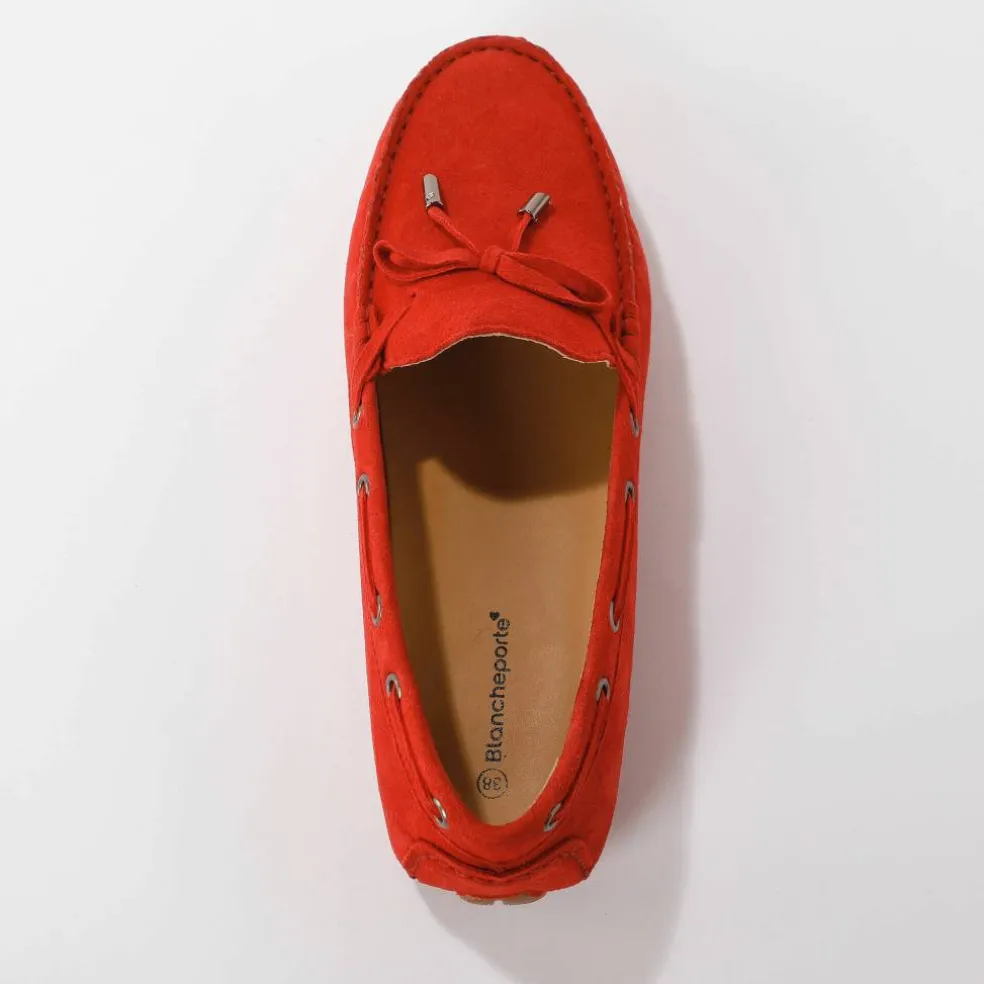 Mocassins en cuir ultra-souple à liens