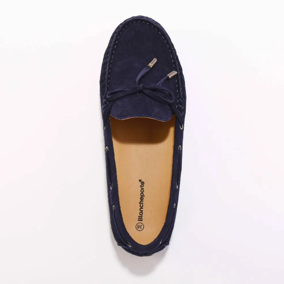 Mocassins en cuir ultra-souple à liens