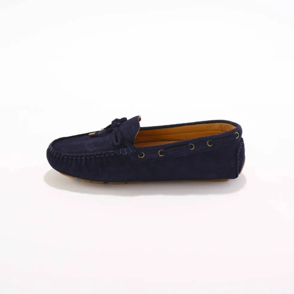 Mocassins en cuir ultra-souple à liens