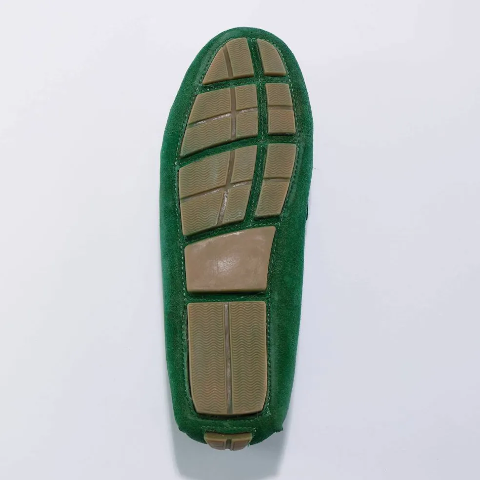 Mocassins en cuir velours