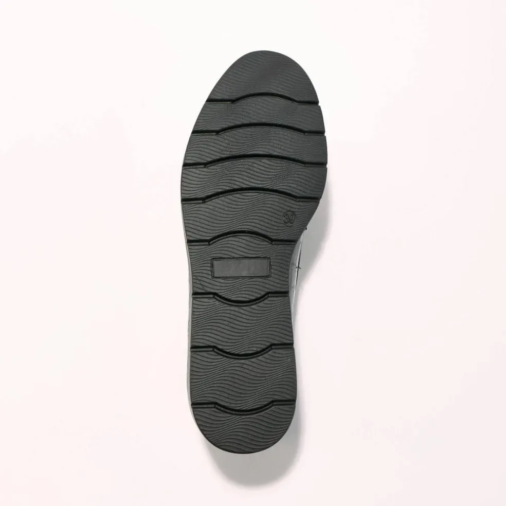 Mocassins à mors semelle compensée - effet croco verni