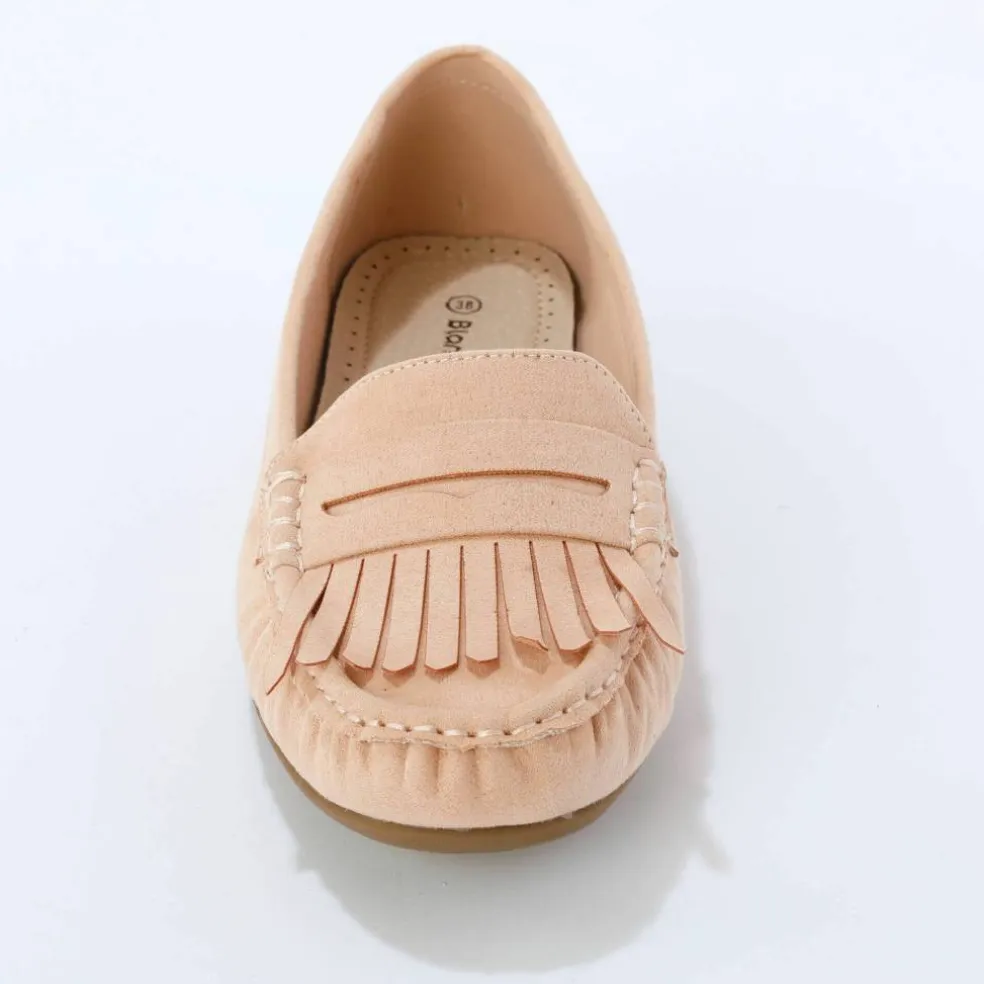 Mocassins souples textile microfibre