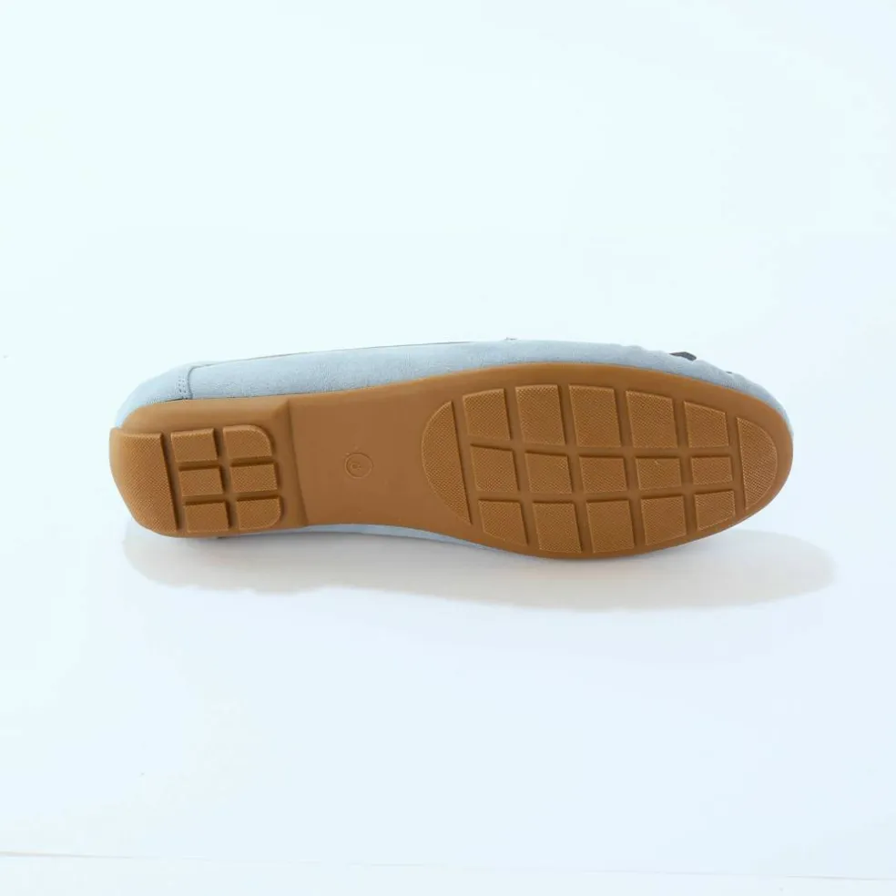 Mocassins souples textile microfibre