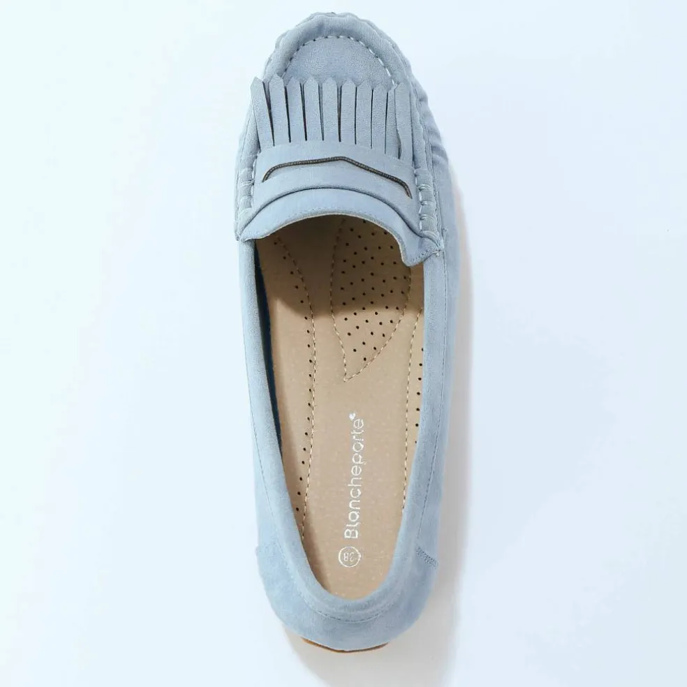 Mocassins souples textile microfibre