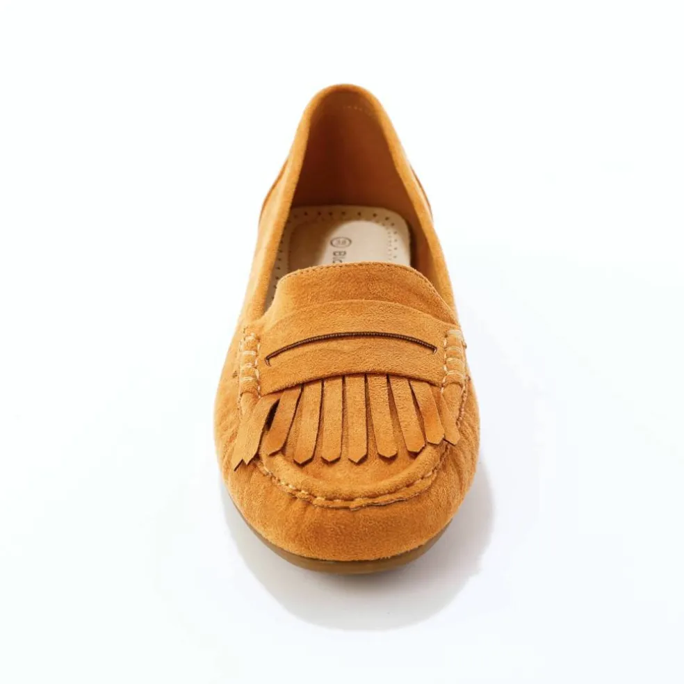 Mocassins souples textile microfibre