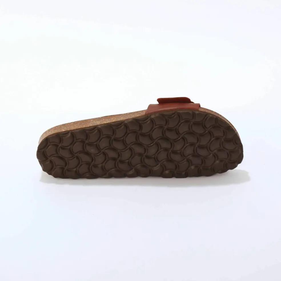 Mules anatomiques à boucle en cuir