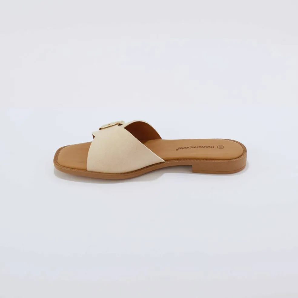 Mules à boucle côté