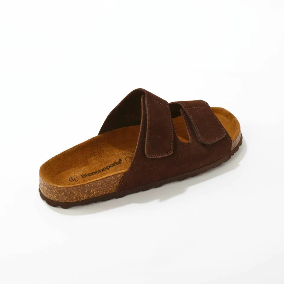 Mules croûte de cuir certifié LWG