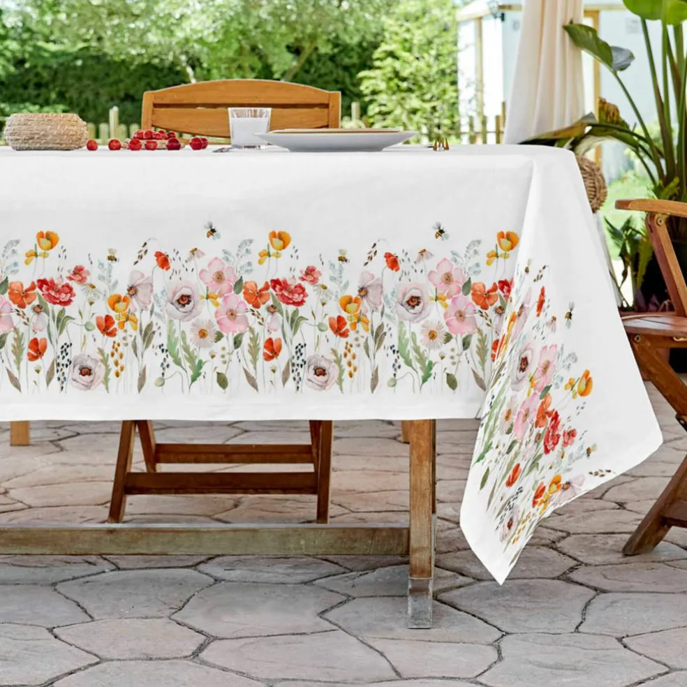 Nappe antitache imprimé floral