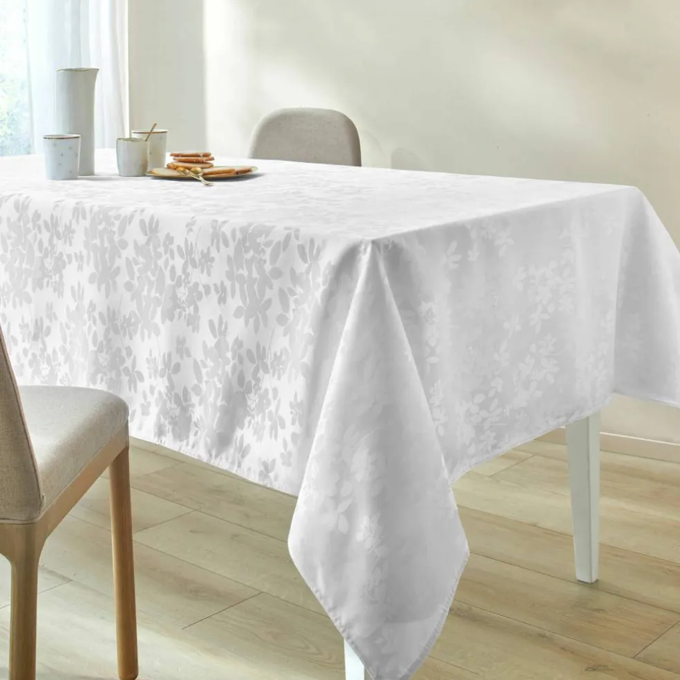 Nappe damassée feuillages Colombine®